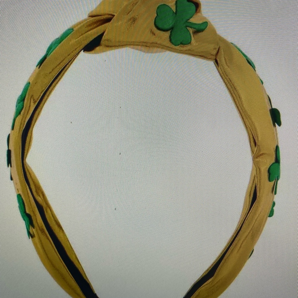 Stylish Gold and Green Headband